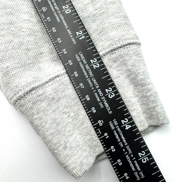 TOMMY HILFIGER‎ Men's Large White Gray Raglan Long Sleeves Pullover Sweatshirt - Picture 8 of 8